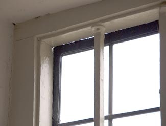 Casement window inside.