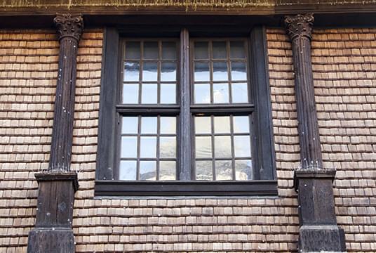 Typical first floor window